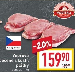 Vepřová pečeně s kostí Vocílka
