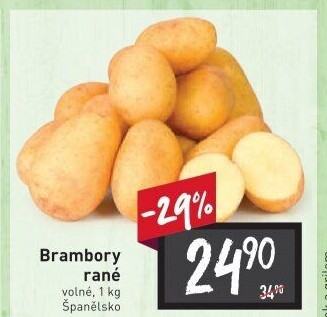 Brambory konzumní rané