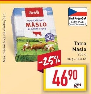 Máslo Tatra