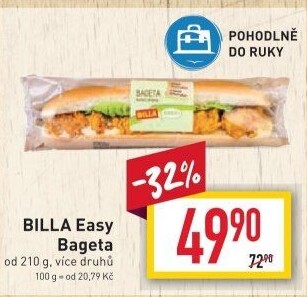 Obložená bageta Easy Billa