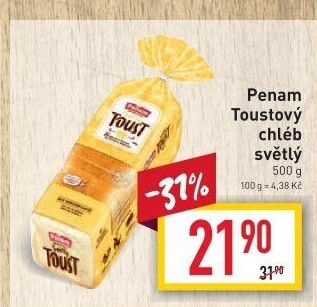 Toustový chléb Penam