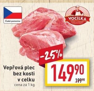 Vepřová plec bez kosti Vocílka