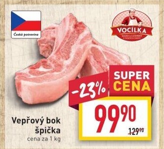 Vepřový bok špička Vocílka