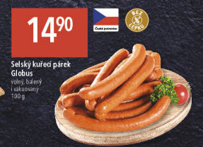 Párky kuřecí Selské Globus