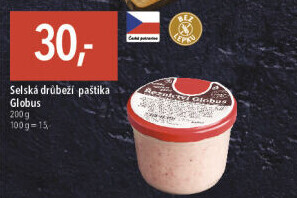 Paštika drůbeží Selská Globus