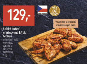 Selská kuřecí marinovaná křídla Globus