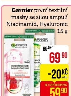 Ampulová textilní maska Garnier