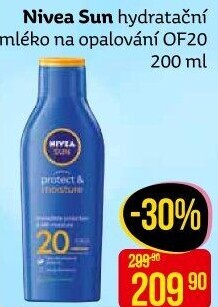 Hydratační mléko na opalování OF 20 Nivea Sun