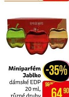 Parfémovaná voda dámská mini jablko