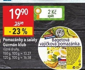 Bagetová vajíčková pomazánka Gurmán klub