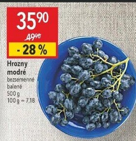 Hrozny modré bezsemenné