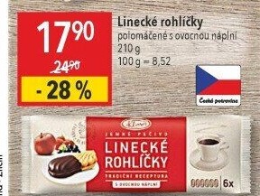 Rohlíčky linecké Klasa Pekárny a cukrárny Klatovy