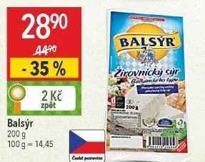 Sýr Balsýr Mlékárna Žirovnice