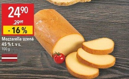 Sýr Mozzarella cihla uzená 45%