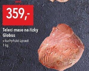 Telecí maso na řízky Globus