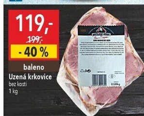 Vepřová krkovice uzená bez kosti Kostelecké uzeniny