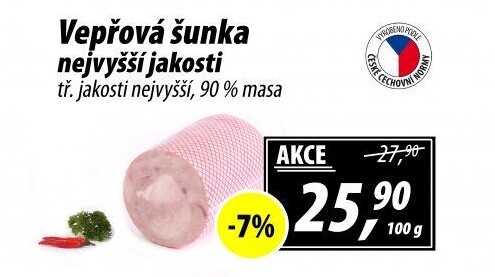 Šunka vepřová nejvyšší jakosti