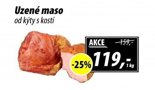 Uzené maso od kýty s kostí