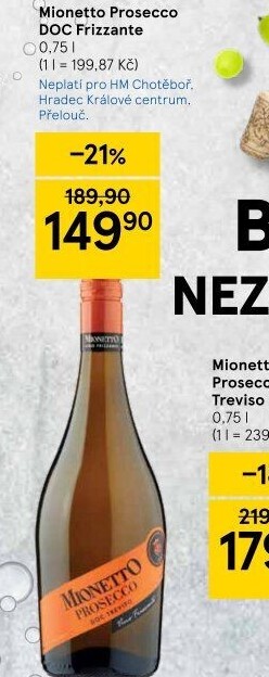 Frizzante Prosecco Treviso Doc Mionetto