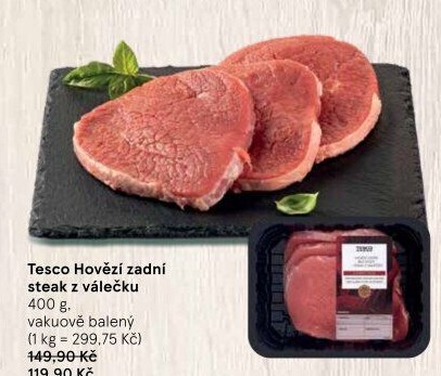 Hovězí zadní steak z válečku Tesco
