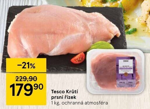 Krůtí prsní řízky Tesco