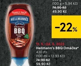 Omáčky grilovací Hellmann'