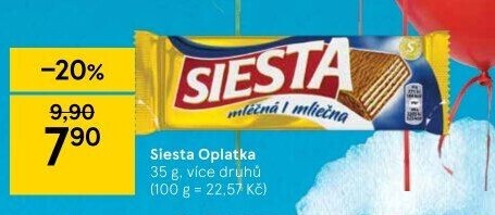 Oplatky Siesta
