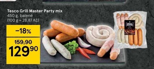 Párty mix Grill Master Tesco
