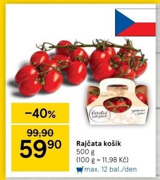 Rajčata keříková Čerstvě utrženo
