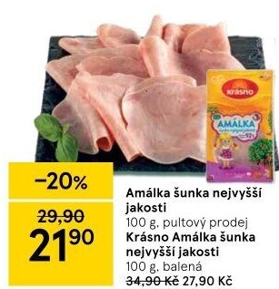 Šunka Amálka nejvyšší jakosti Krásno