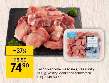Vepřové maso na guláš Tesco