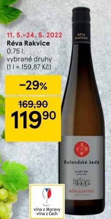 Víno Pálava Réva Rakvice
