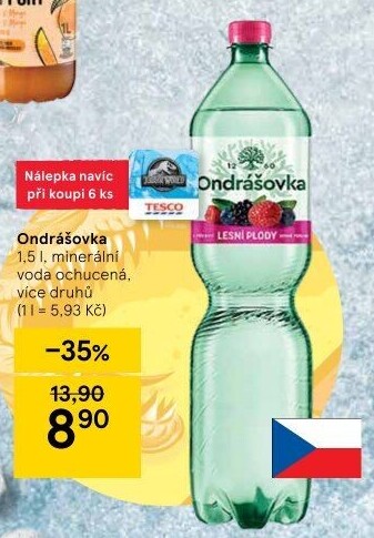 Voda ochucená Ondrášovka