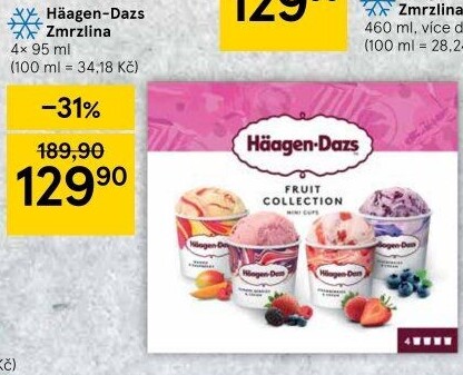 Zmrzlina v kelímku Fruit Collection Häagen-Dazs
