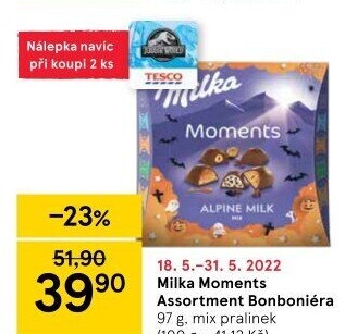 Bonboniéra Pralinky Moments Milka