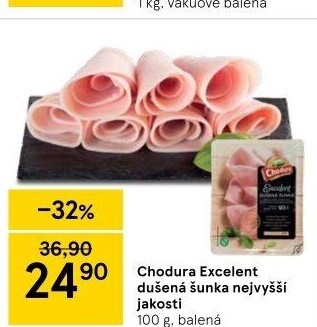 Dušená šunka nejvyšší jakosti Excelent Beskydské uzeniny Chodura