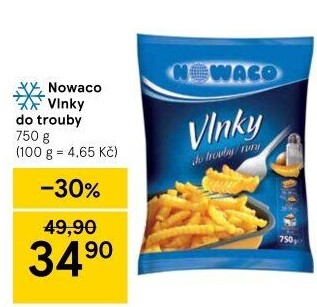 Hranolky vlnky mražené Nowaco