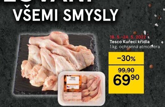Kuřecí křídla Tesco