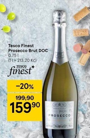 Prosecco brut DOC Tesco finest