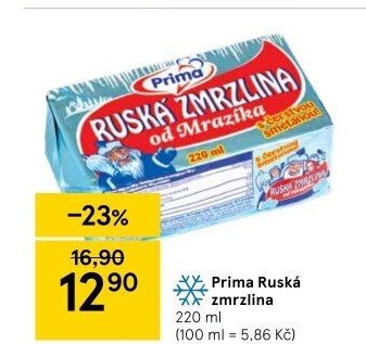 Ruská zmrzlina Prima