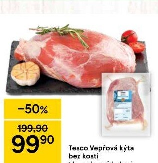 Vepřová kýta bez kosti Tesco