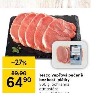 Vepřová pečeně bez kosti Tesco