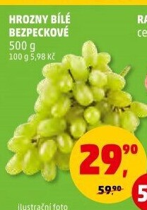 Hrozny bílé bezsemenné