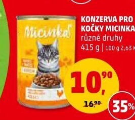 Konzerva pro kočky Micinka