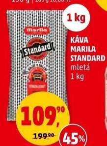 Mletá káva Standard Marila