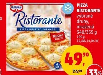 Pizza mražená Ristorante Dr. Oetker - Penny Market akcniletaky.com