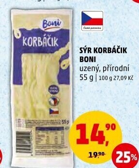 Sýr Korbáčky Boni