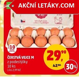 Vejce z podestýlky M Karlova Koruna