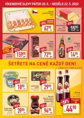 akční leták BILLA 18.5.2022-24.5.2022