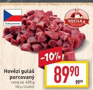 Hovězí maso na guláš Vocílka